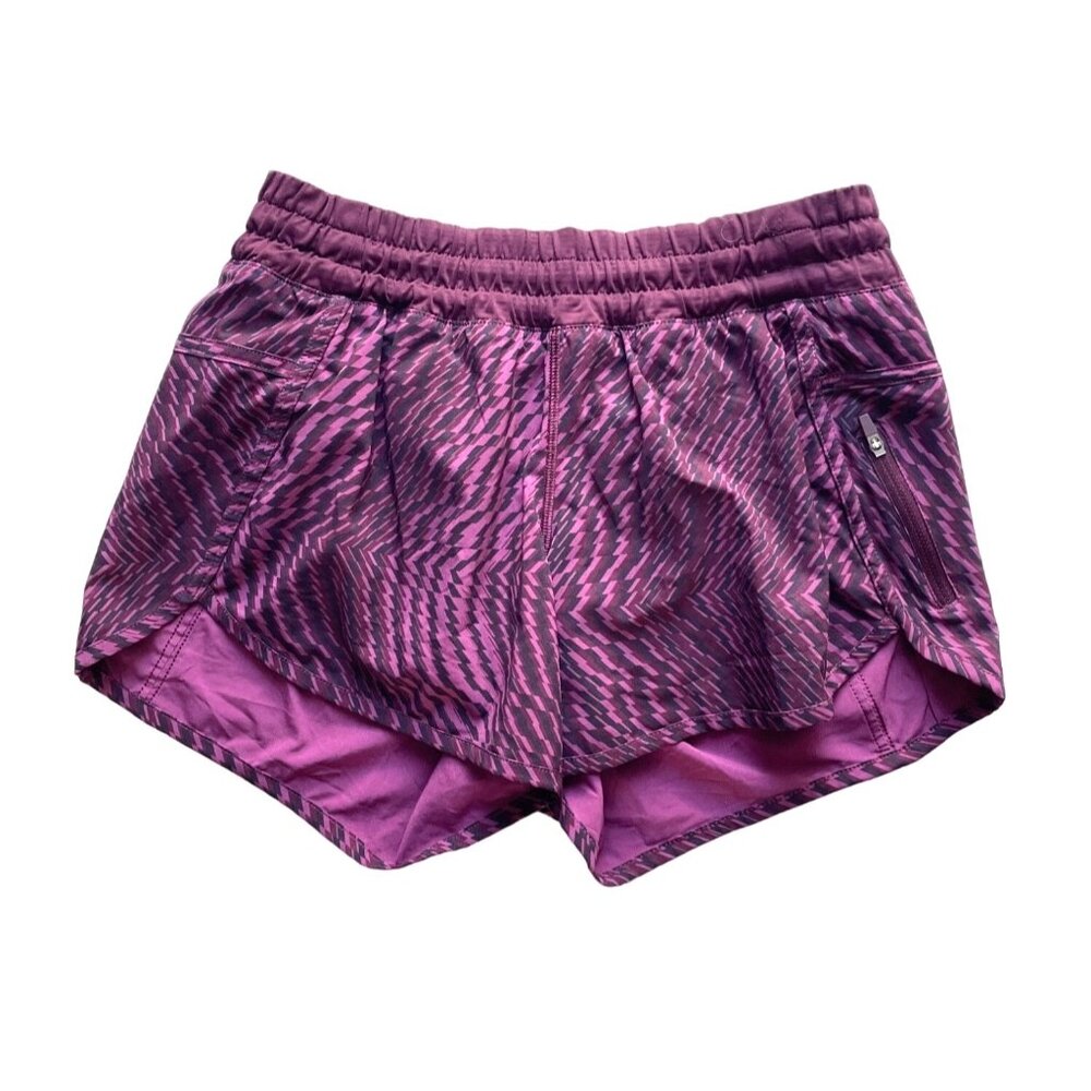 luliuelemon womens running shorts Burgundy and Purple